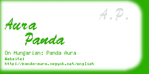 aura panda business card